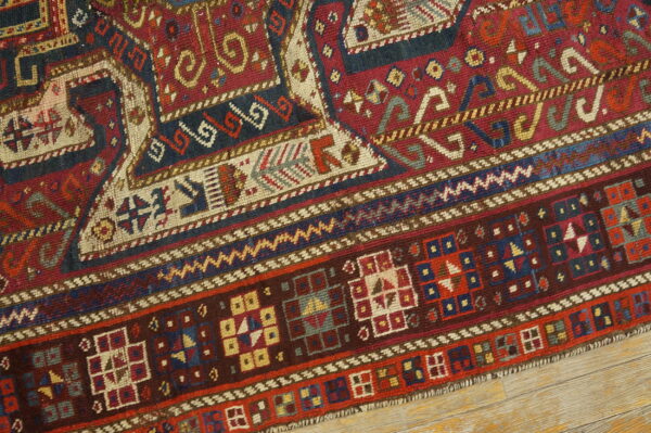 Colorful intricate patterns on rug