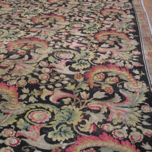 Intricate floral pattern on dark background