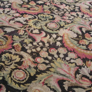 Colorful floral patterned wool rug