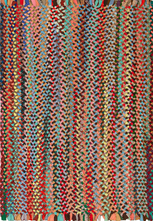 Antique usa multicolor rug