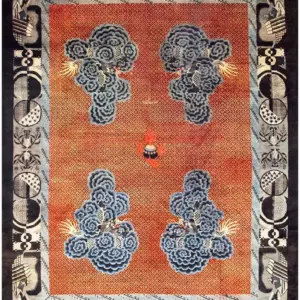 Artistic Antique Chinese Dragon Cloud Band Design Baotou Room Size Rug by Rugs On Net