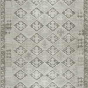 Brenda Para Gray Flatweave Wool Rug