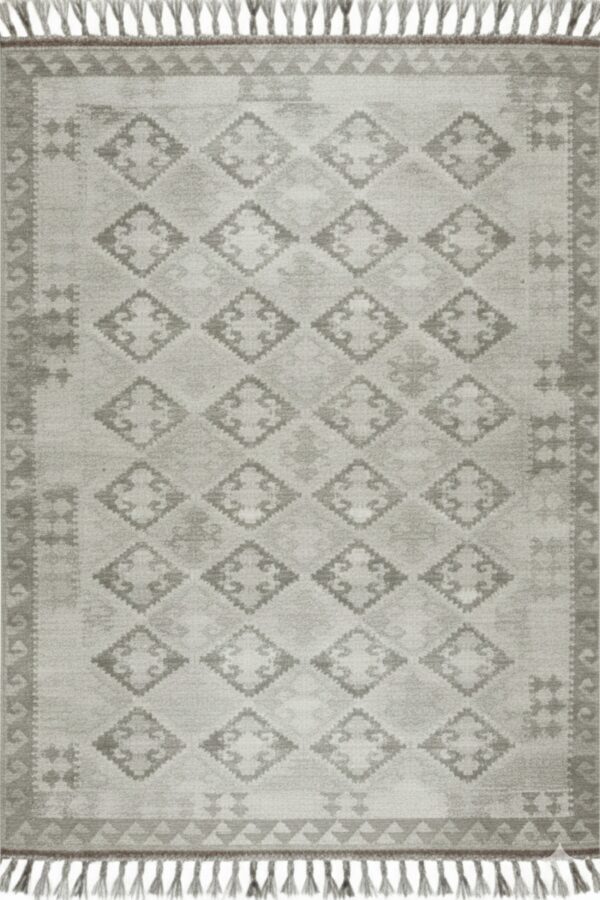 Brenda para gray flatweave wool rug