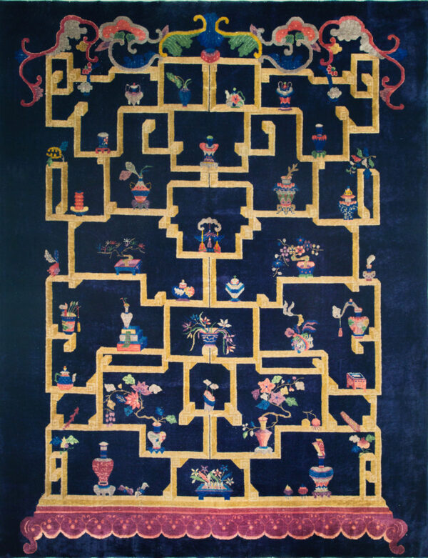 Colorful intricate chinese art design