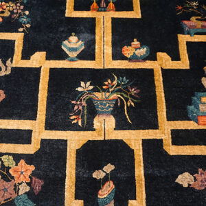 Colorful floral patterns on dark background