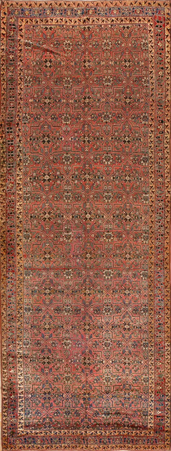 Rustic geometric garden trellis design antique nw persian gallery size carpet by rugs on net