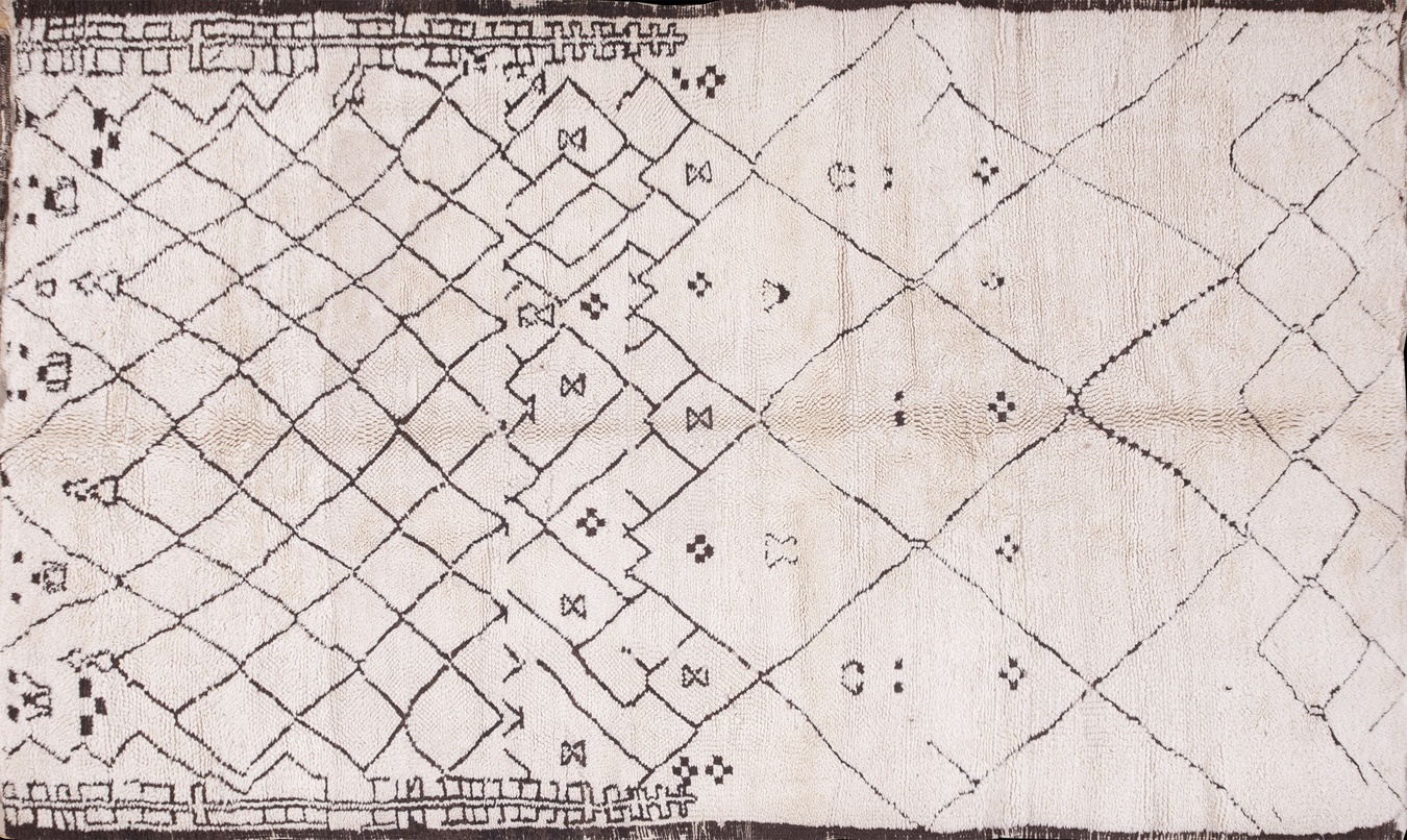 Hand-knotted antique oriental rug showing complex floral borders and central medallion motif - by rugs on net