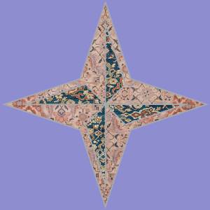 4 pointed star design pattern by rugs on net