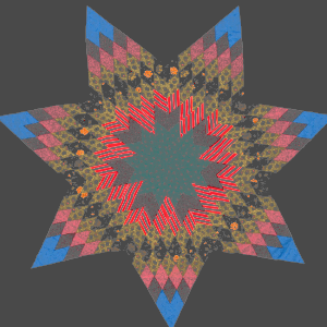 7 pointed star design by rugs on net