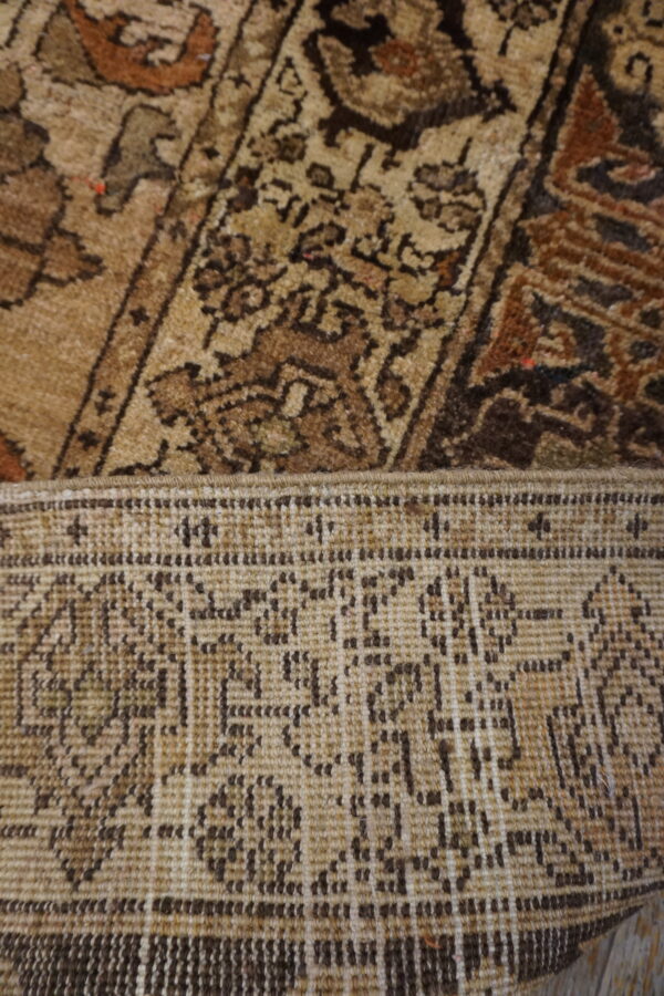 Antique long and narrow northwest persian tribal baisley pattern gallery rug - image 5