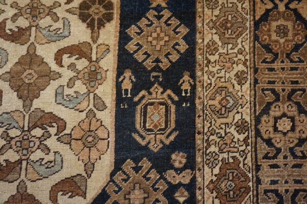 Antique long and narrow northwest persian tribal baisley pattern gallery rug - image 6