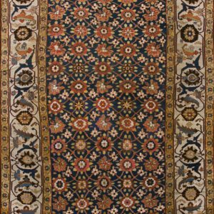 Early 19th Century Tribal Mina Khani Design Antique Northwest Persian Gallery Rug