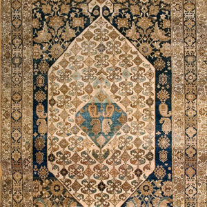 Antique Long and Narrow Northwest Persian Tribal Baisley Pattern Gallery Rug