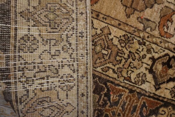 Antique long and narrow northwest persian tribal baisley pattern gallery rug - image 2