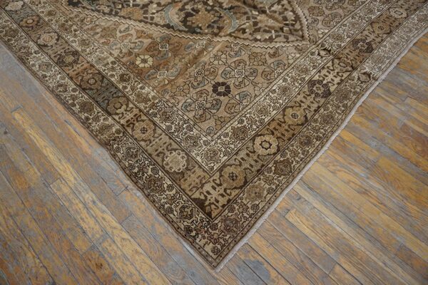 Antique long and narrow northwest persian tribal baisley pattern gallery rug - image 3