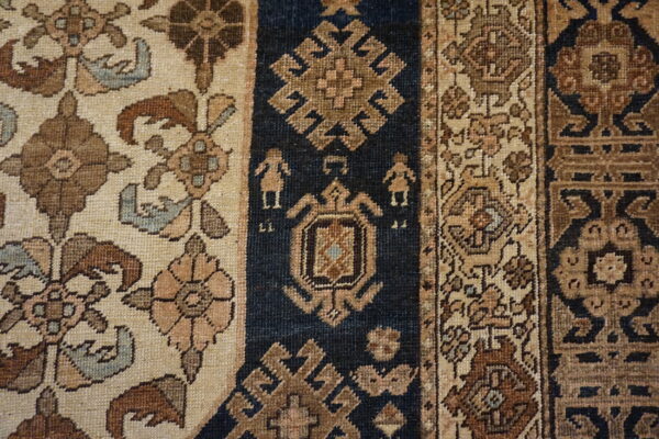 Antique long and narrow northwest persian tribal baisley pattern gallery rug - image 9