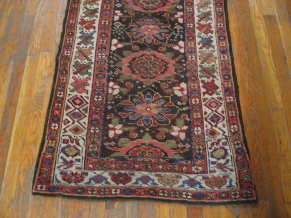 Antique tribal mina khani design 19th-century northwest persian runner rug - image 4