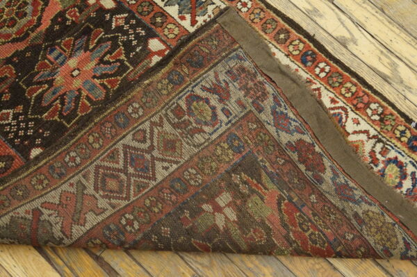 Antique tribal mina khani design 19th-century northwest persian runner rug - image 5
