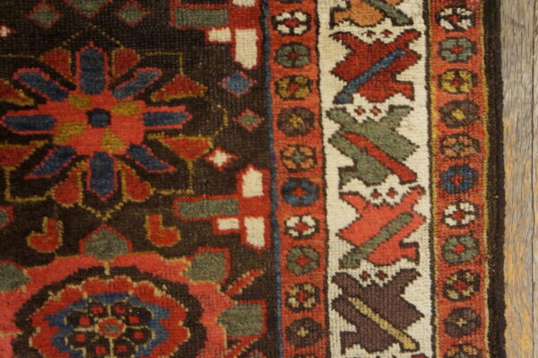 Antique tribal mina khani design 19th-century northwest persian runner rug - image 6