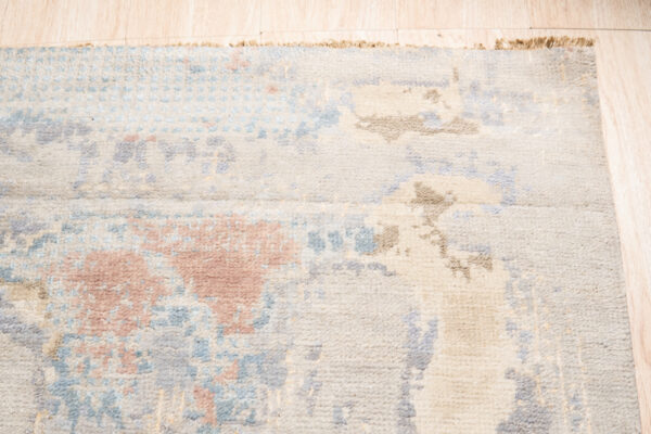 Clara stylish multicolor hand-knotted wool rug - image 7