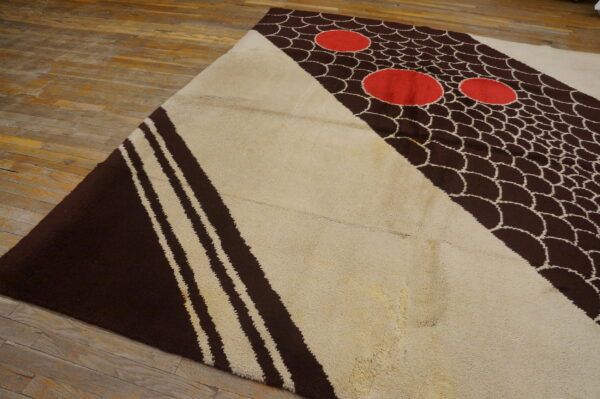 Rare antique classic european art deco design english room size carpet - image 5