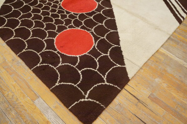 Rare antique classic european art deco design english room size carpet - image 6