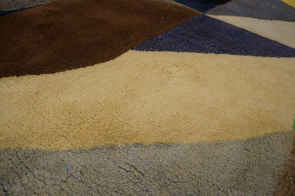 Vintage mid century modern english art modern tufted ron nixon pop art carpet - image 7