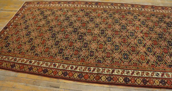 Antique allover tribal geometric earth tone northwest persian area rug - image 10