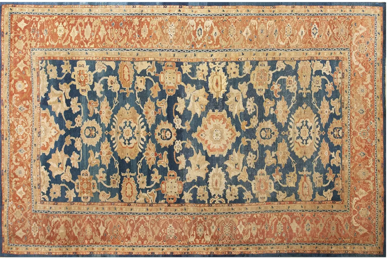 19th century antique persian ziegler sultanabad carpet #23703 from rugs on net