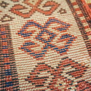 Close-up of the geometric pattern in the Tribal Rug by Rugs On Net. by Rugs On Net