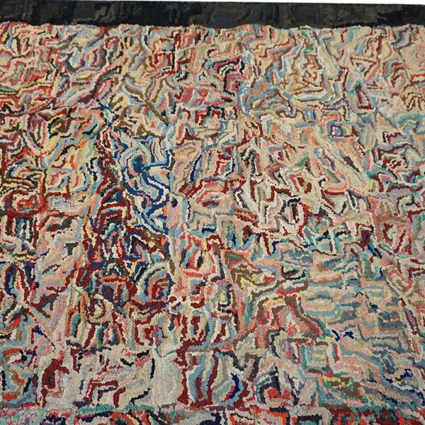 Abstract colorful hooked rug texture by rugs on net
