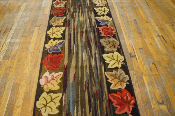 Autumn leaf runner rug on wooden floor by rugs on net