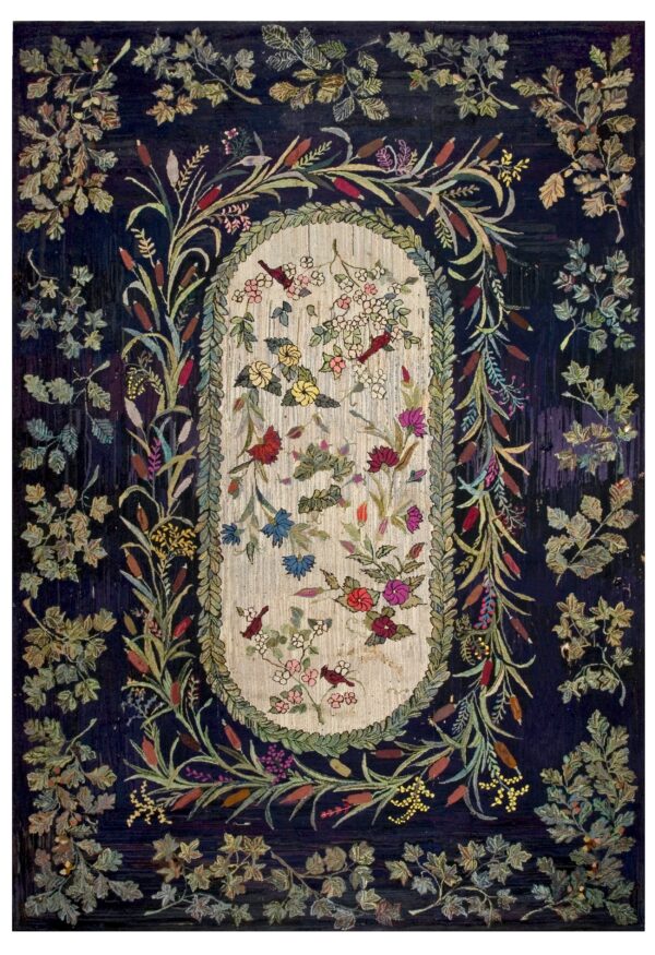 Early 20th american hooked rug