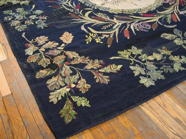 Early 20th american hooked rug