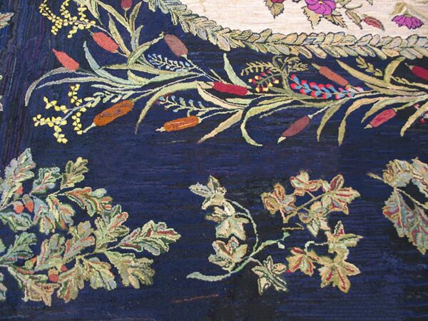 Early 20th american hooked rug