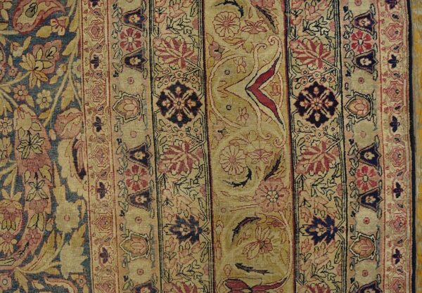 19th century persian kerman laver carpet