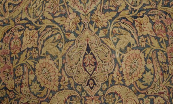 19th century persian kerman laver carpet