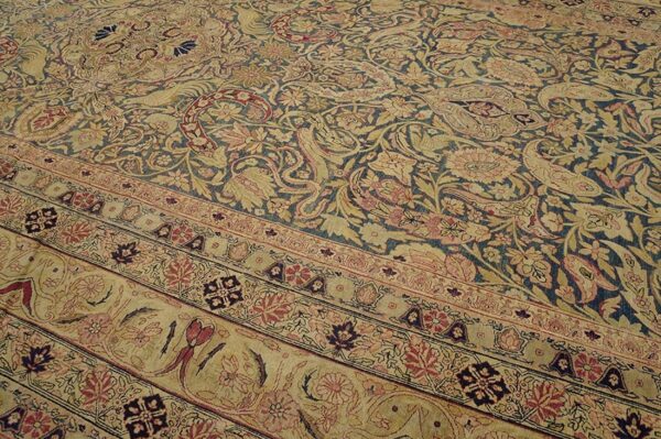 19th century persian kerman laver carpet