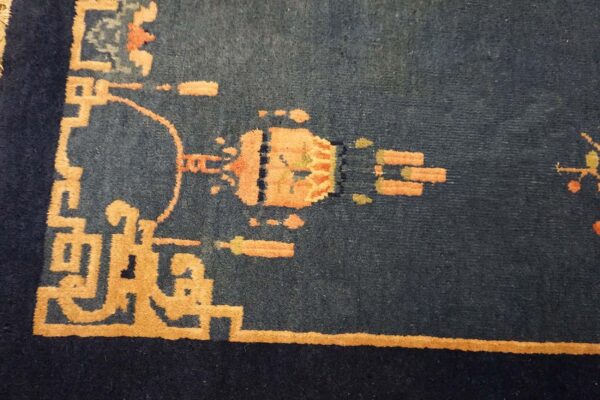 Early 20th century chinese art deco carpet ( 3' x 4'8" - 91 x 142 )