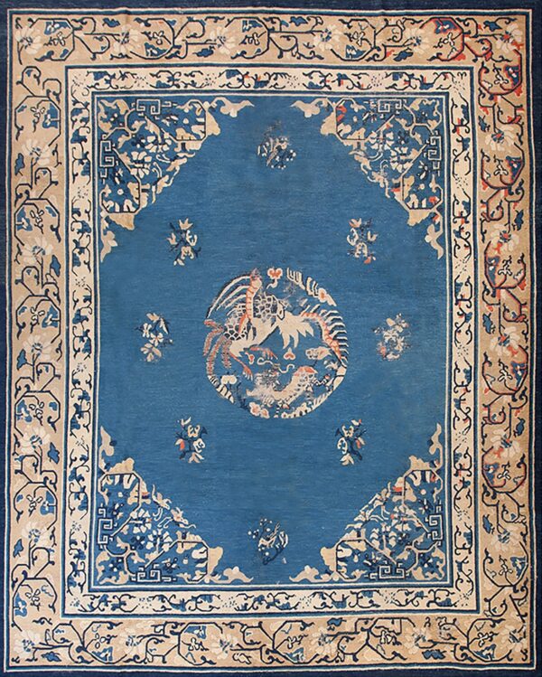 Early 20th century chinese peking carpet