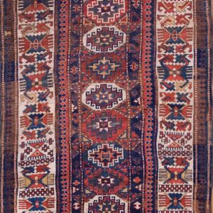 Antique Caucasian Tribal Geometric Kazak Rug by Rugs On Net