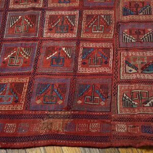 19th Century Caucasian Verneh Flat-Weave Carpet
