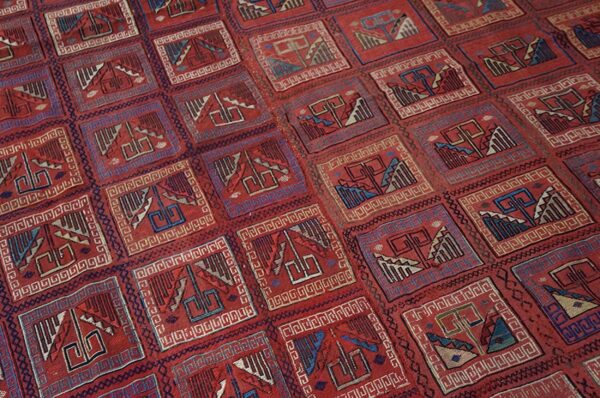19th century caucasian verneh flat-weave carpet
