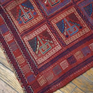 19th Century Caucasian Verneh Flat-Weave Carpet