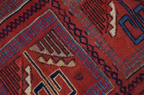 19th century caucasian verneh flat-weave carpet