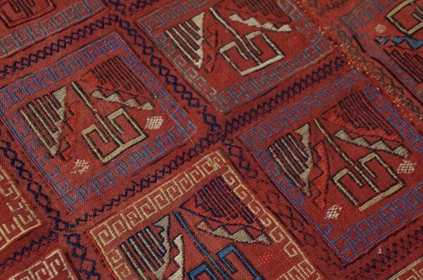 19th century caucasian verneh flat-weave carpet