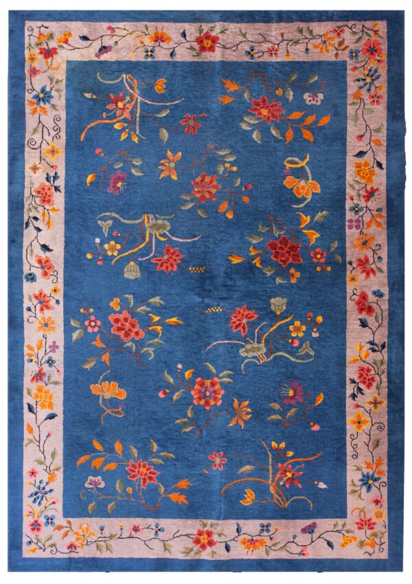 Antique chinese art deco rug