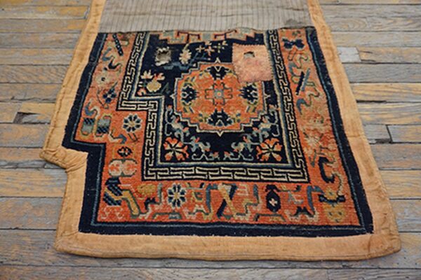 Small size wool pile antique rare chinese saddle horse cover - image 2