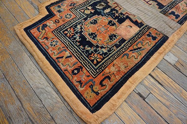 Small size wool pile antique rare chinese saddle horse cover - image 5