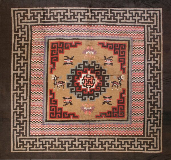 Early 20th century n. Chinese mongolian carpet